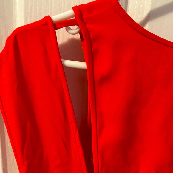 BCBGMAXAZRIA silk red mini dress - Picture 6 of 6